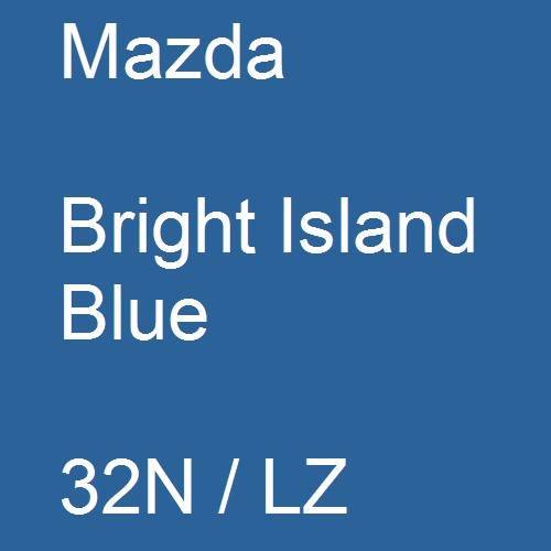 Mazda, Bright Island Blue, 32N / LZ.